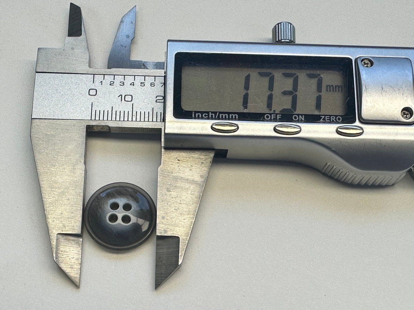 Grey Ombre Buttons – 17mm Sew-Through Design – Set of Six