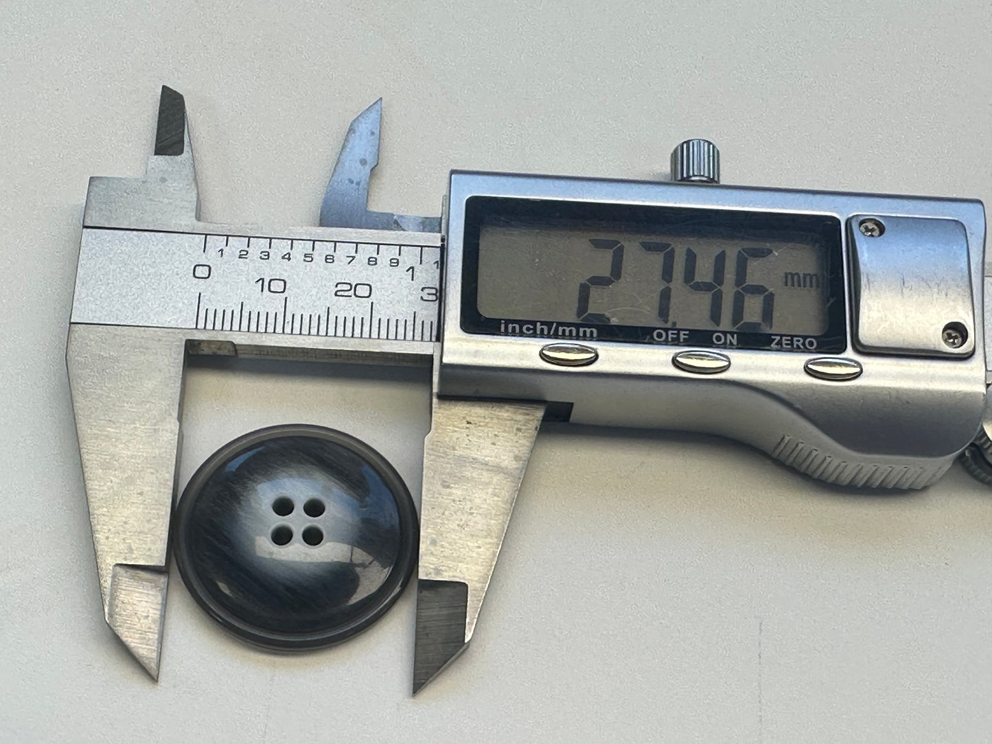 Grey Ombre Buttons – 27mm Sew-Through Design – Set of Six