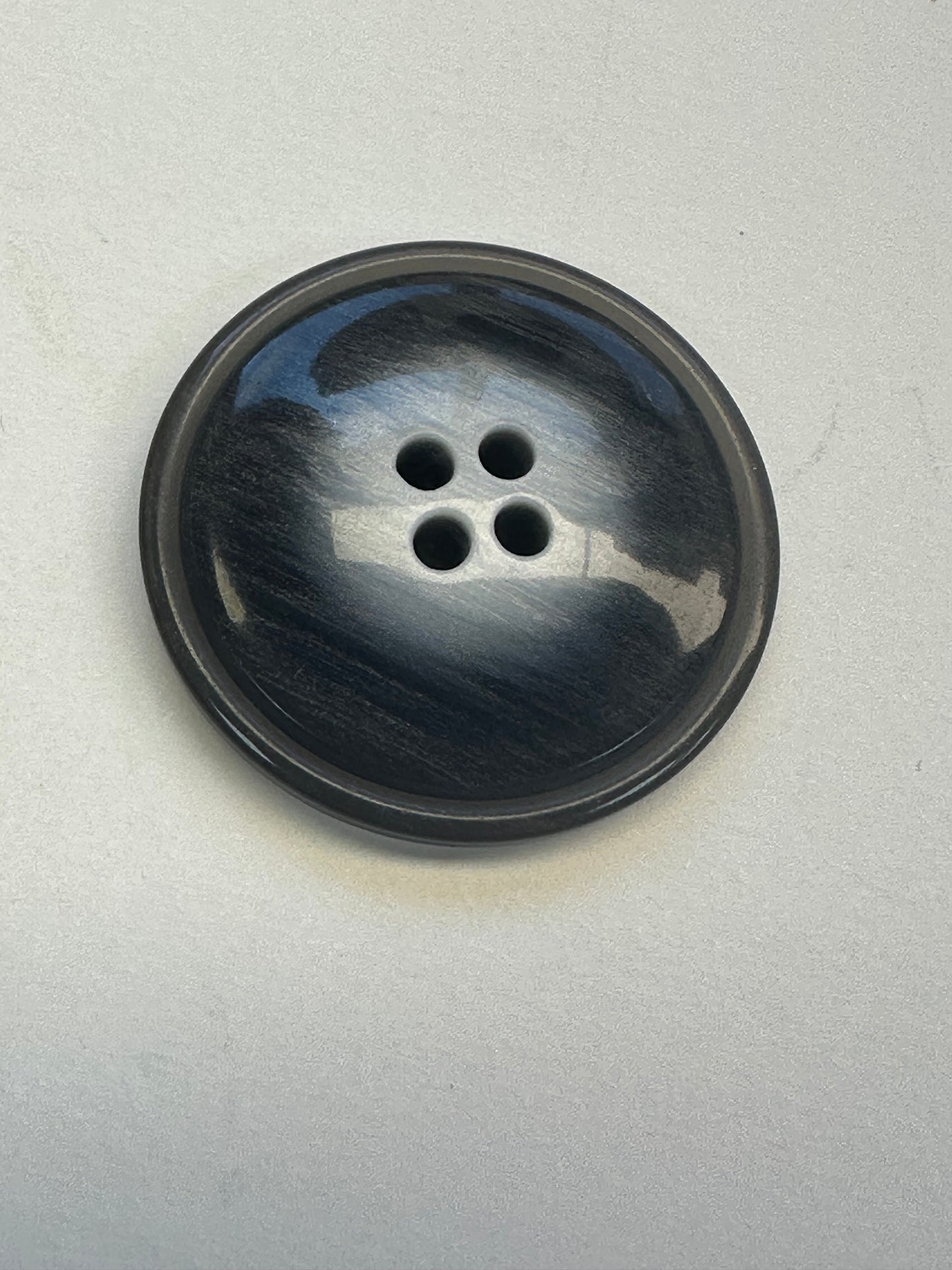 Grey Ombre Buttons – 27mm Sew-Through Design – Set of Six