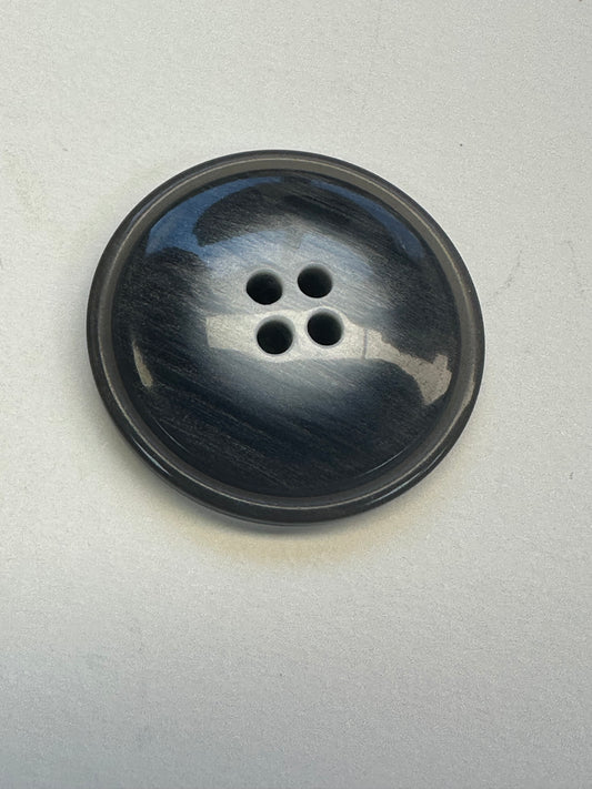 Grey Ombre Buttons – 27mm Sew-Through Design – Set of Six