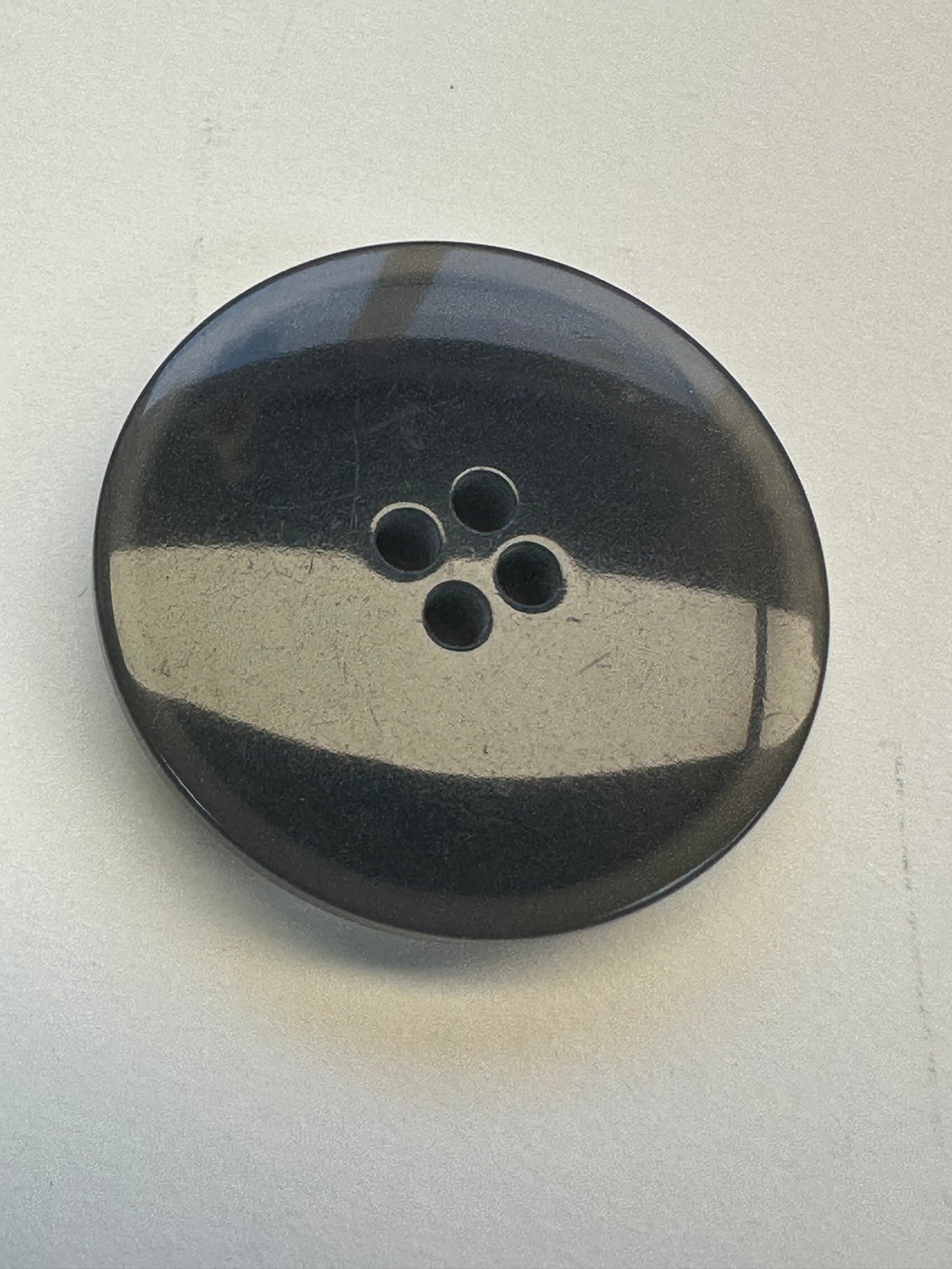 Grey Ombre Buttons – 27mm Sew-Through Design – Set of Six