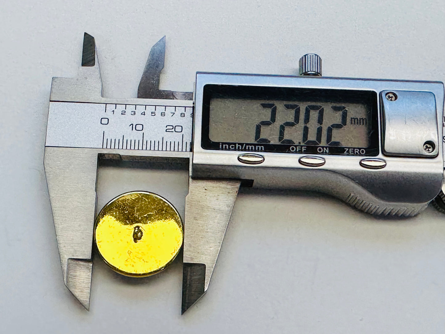 Tree of Life Button – 22mm Glass & Metal Shank – Sold Individually