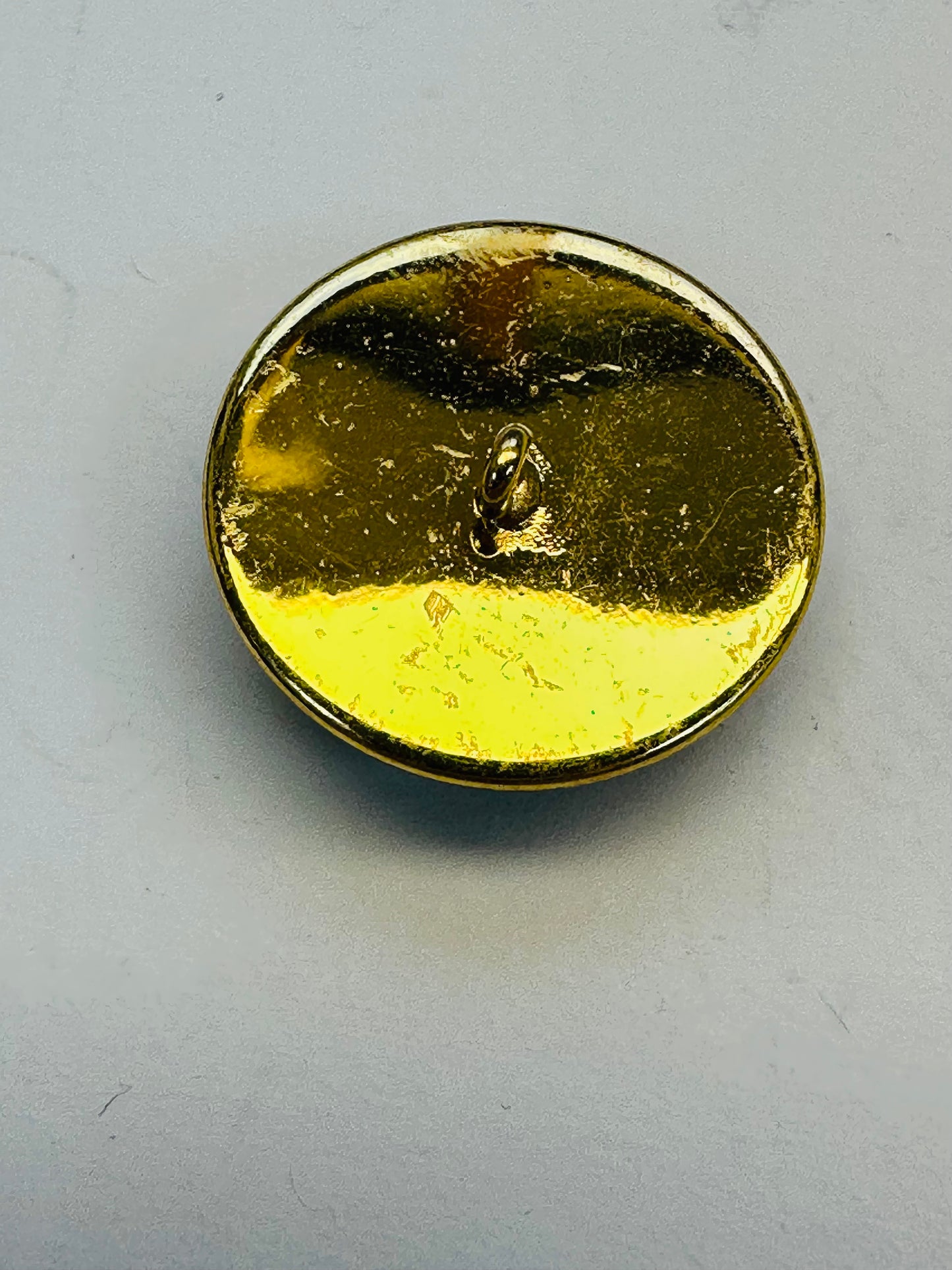 Tree of Life Button – 22mm Glass & Metal Shank – Sold Individually