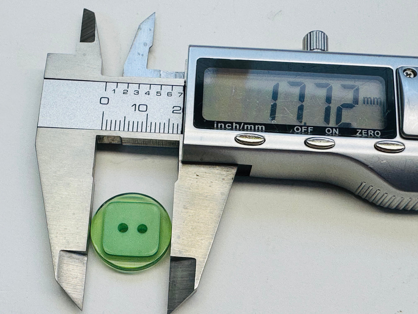 Green Duo Finish Buttons – 18mm Sew-Through (Sold Individually)