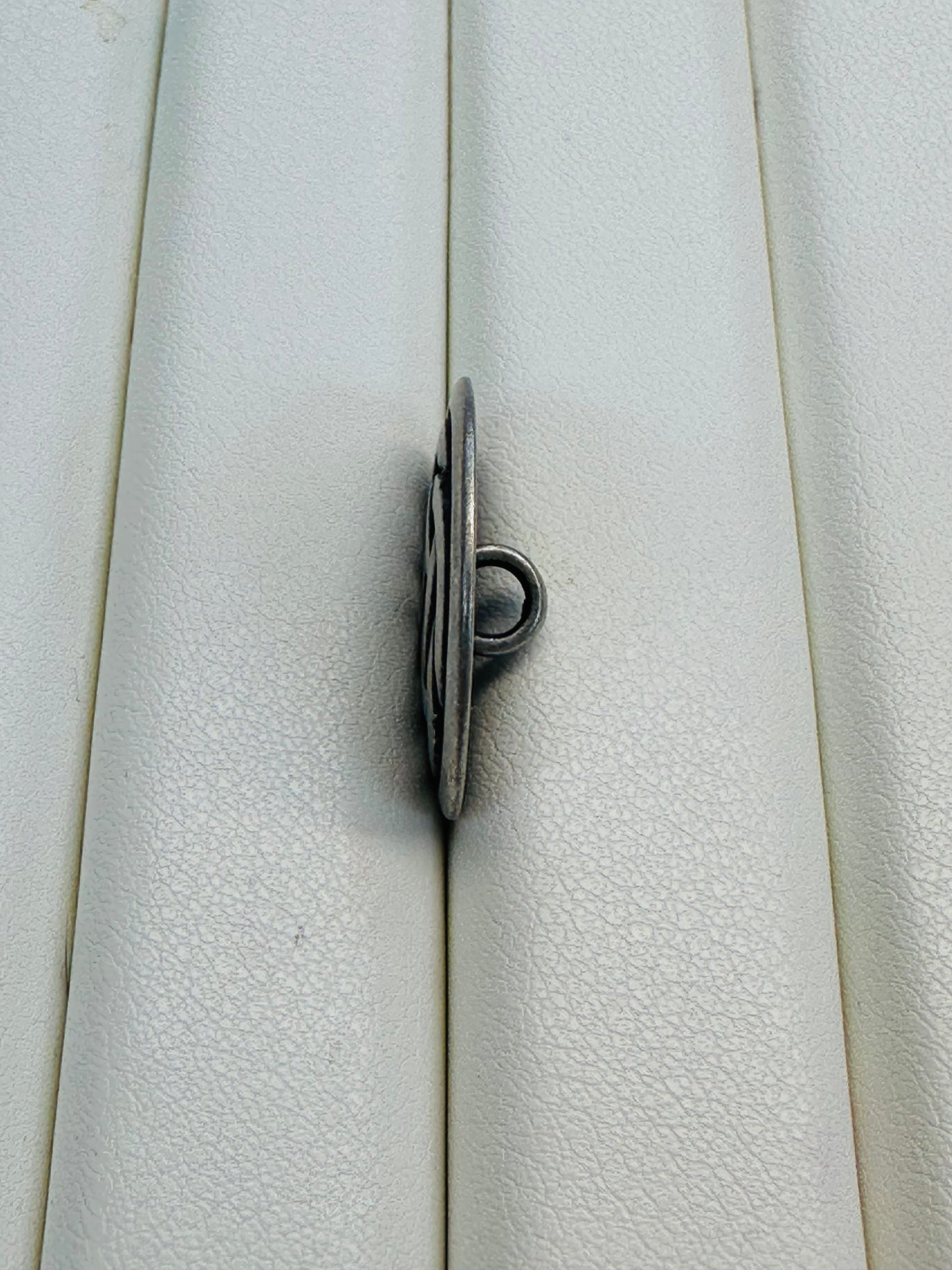 Celtic Knot Metal Button – 23mm (36L / approx. 7⁄8 inch) – Oxidised Silver-Tone – Shank Back