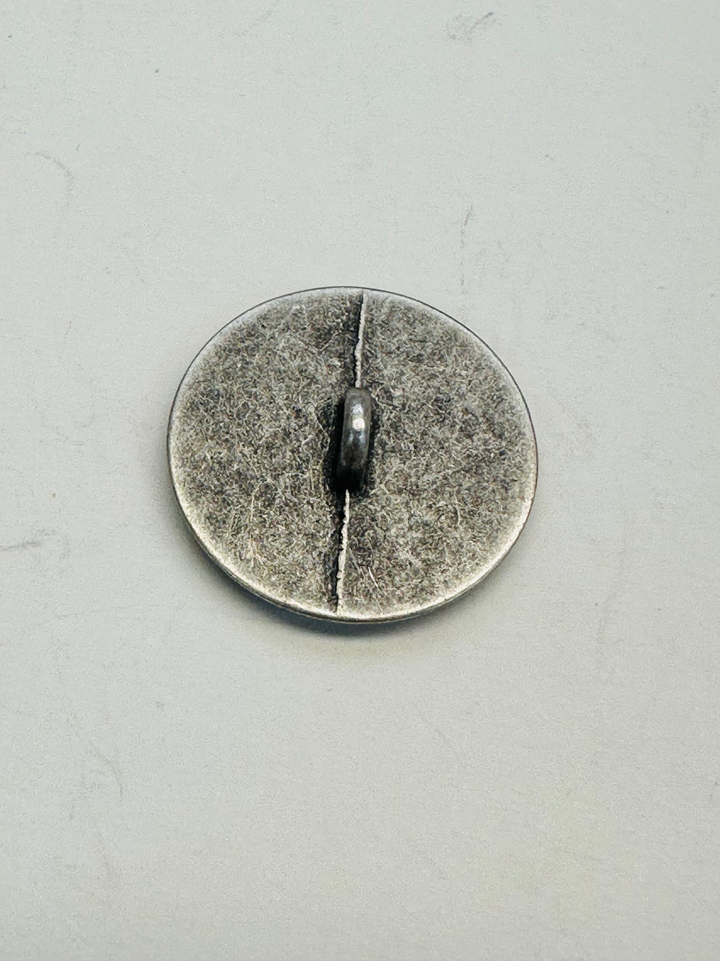 Celtic Knot Metal Button – 23mm (36L / approx. 7⁄8 inch) – Oxidised Silver-Tone – Shank Back