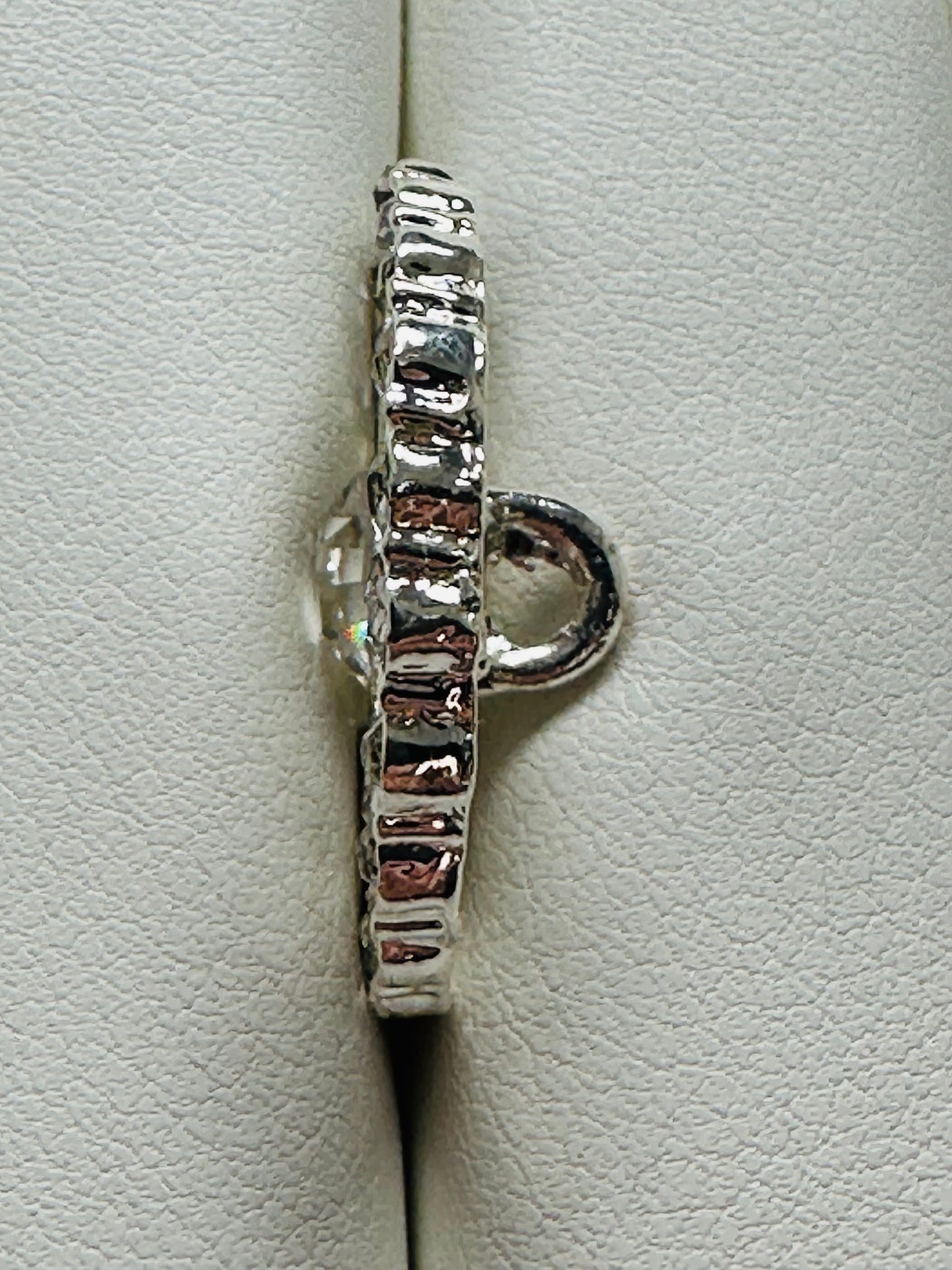 Silver Rhinestone Button – Star Design – 28mm – Shank Back – Sold Individually