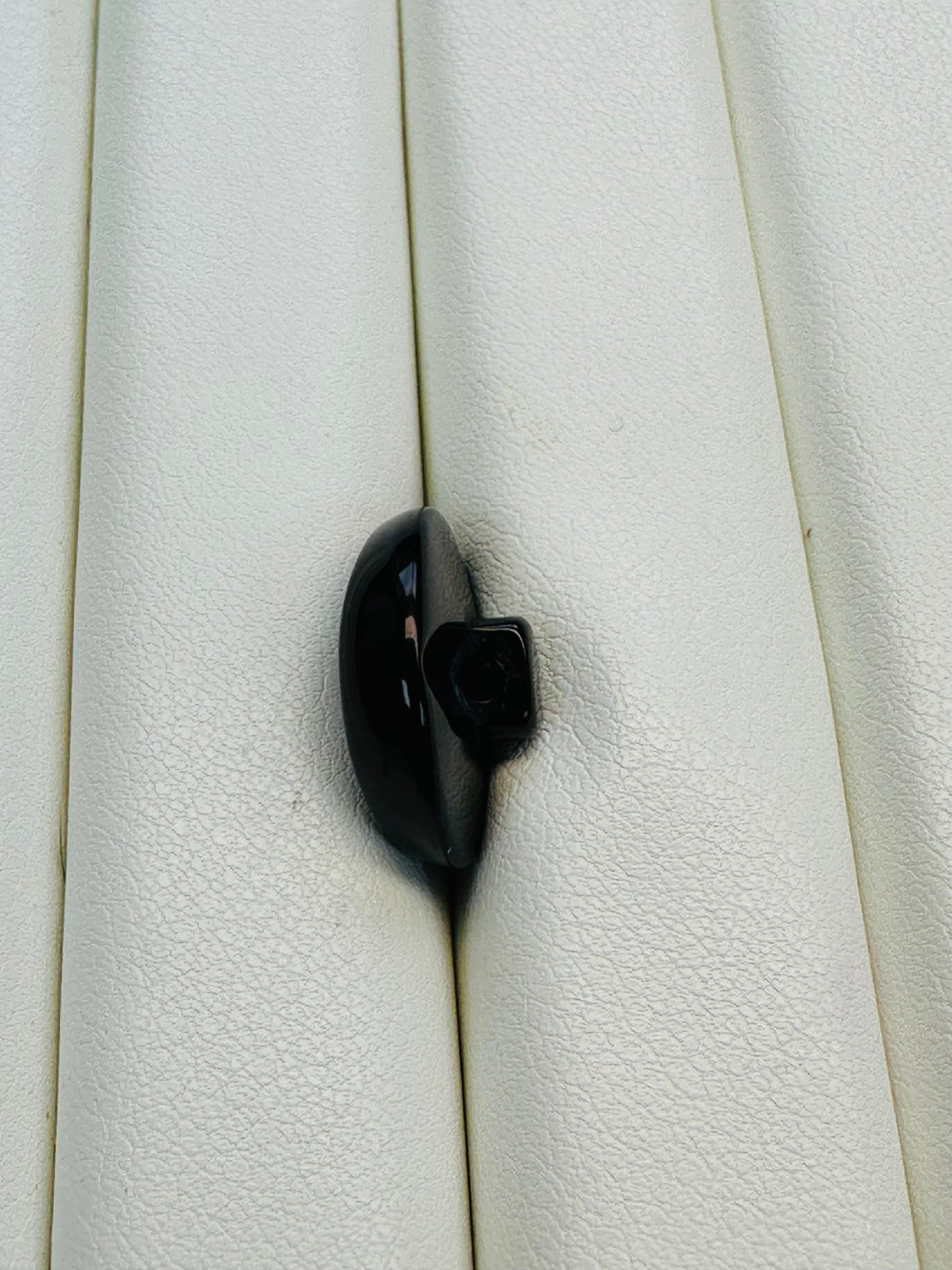 Black Button – 18mm – Glossy Finish – Shank – Sold Individually