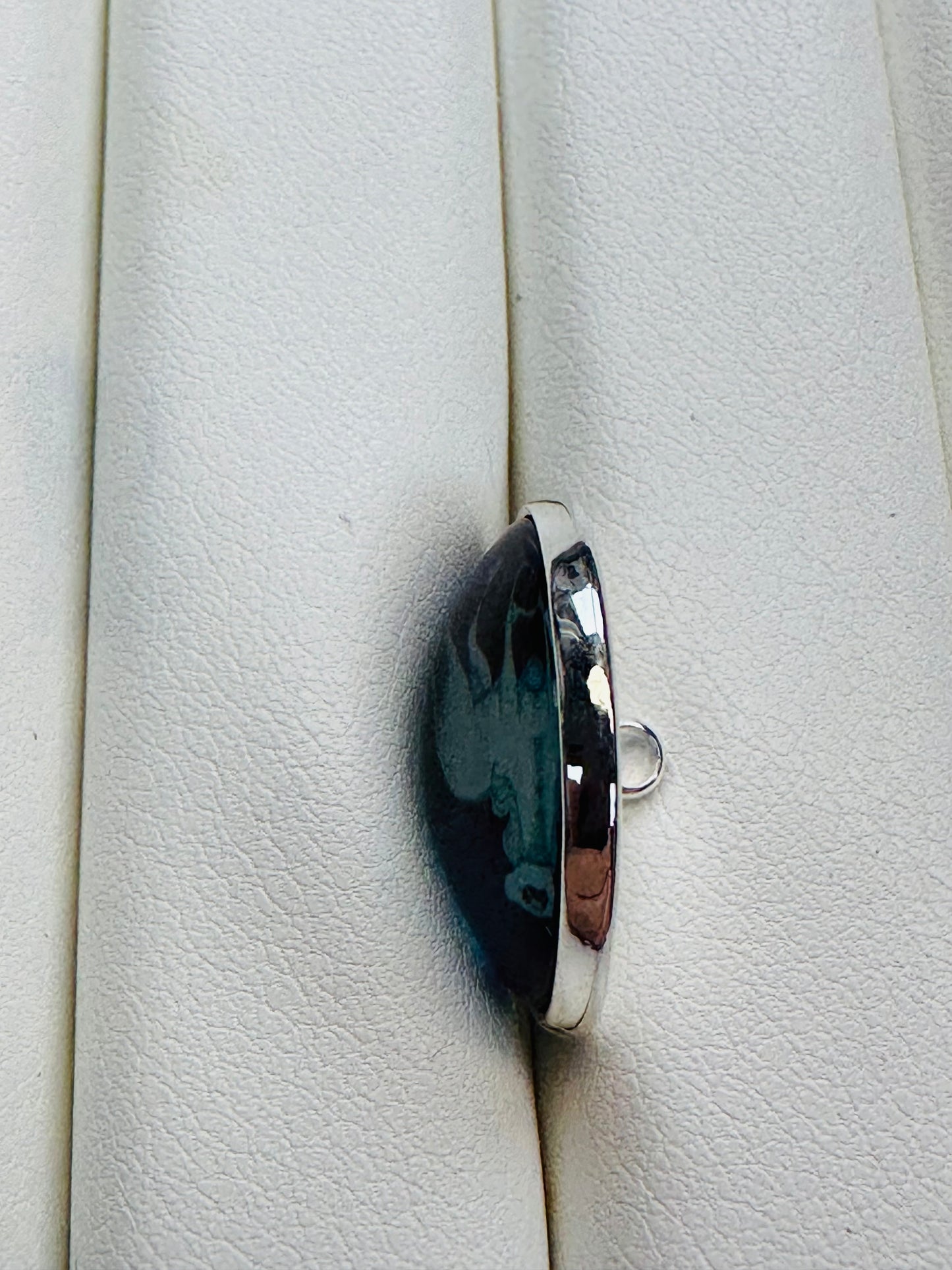 Moonlit Unicorn Glass Button – 22mm – Domed Glass & Silver-Tone Metal – Sold Individually