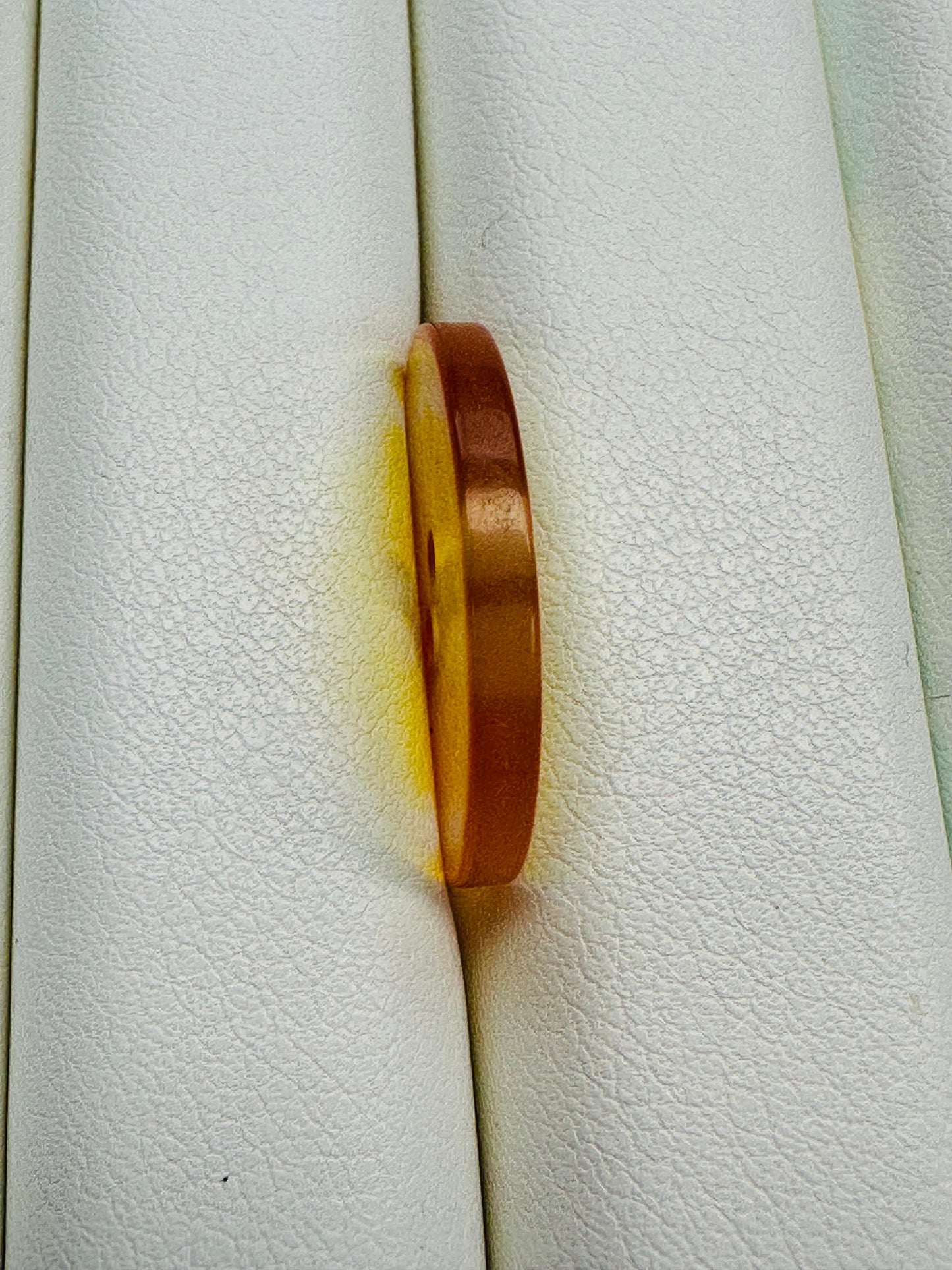 Lemon Slice Button – 23mm – Transparent Multicoloured Design – Sold Individually