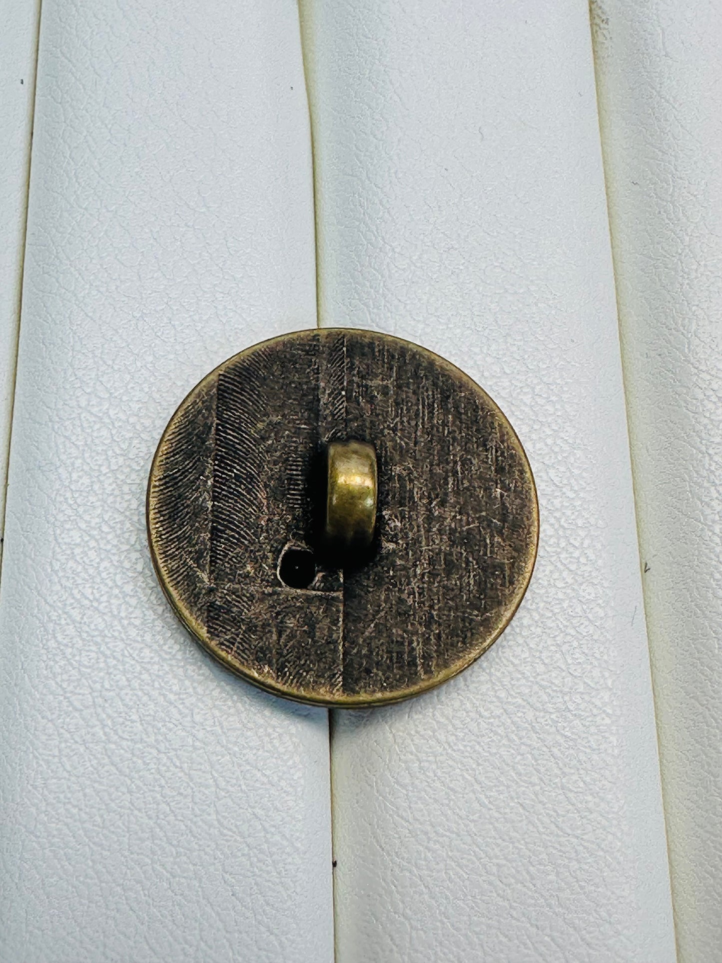 Gold-Tone Textured Button – 22mm Shank – Metallised Fashion Design – Sold Individually