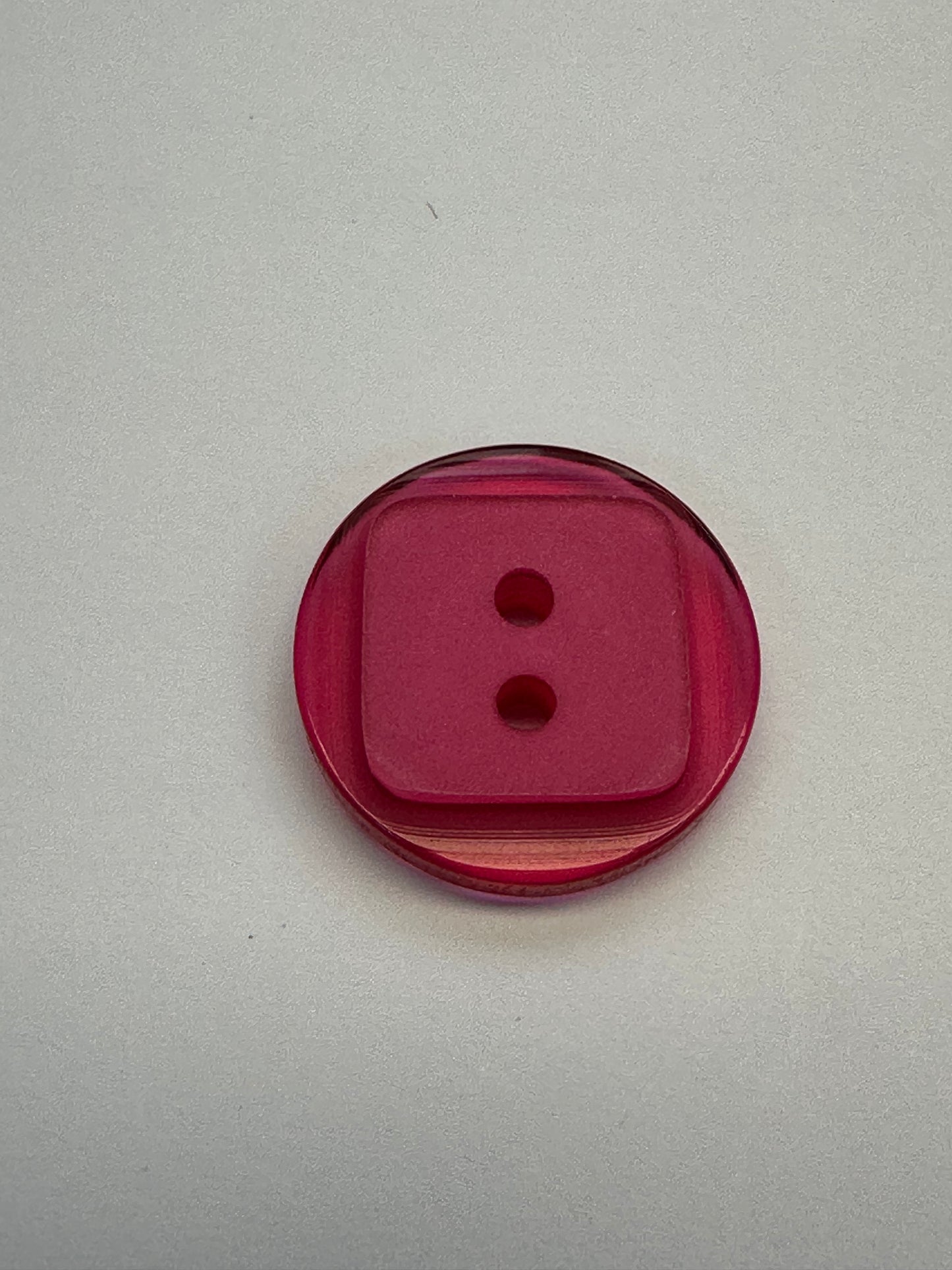 Fuchsia Pink Duo Finish Buttons – 18mm Sew-Through – Sold Individually