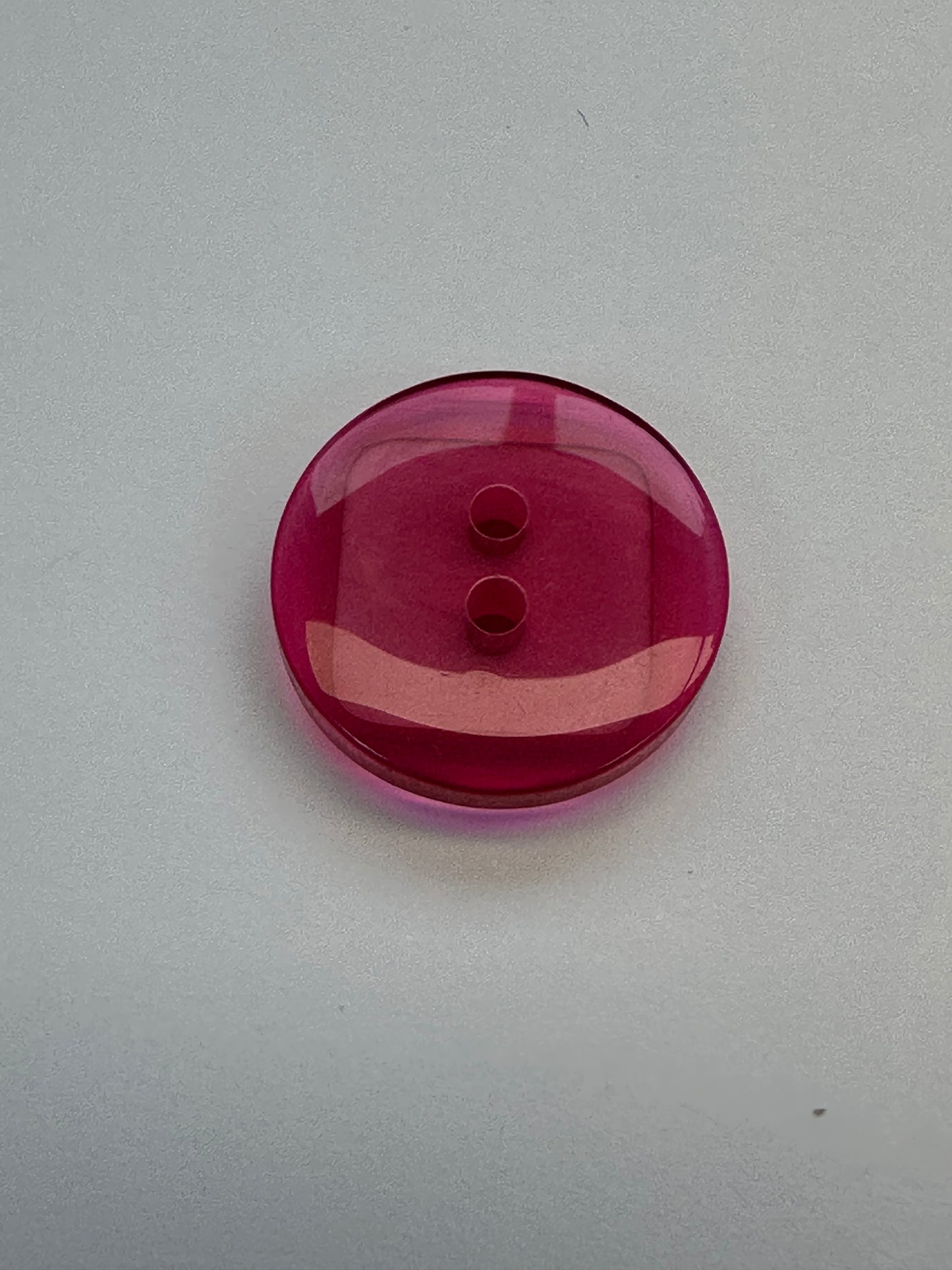Fuchsia Pink Duo Finish Buttons – 18mm Sew-Through – Sold Individually